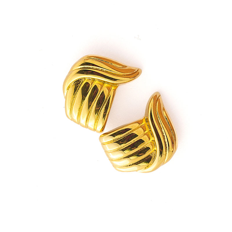 Golden Crest Earrings - Image 2