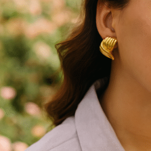Golden Crest Earrings