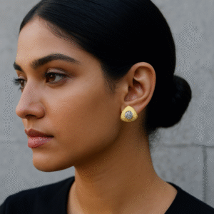 Triangle Dome Pavé Studs