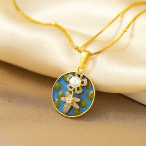 Abstract Art Pendant Set