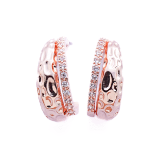 Criss-Cross Hoop Studs