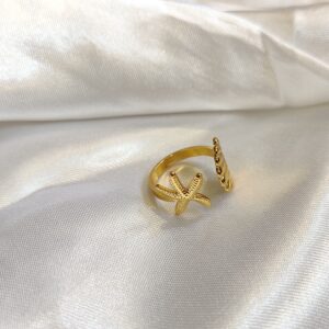 Star Shell Adjustable Ring