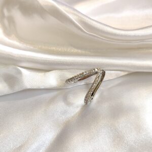 Silver Triangle Stack Ring