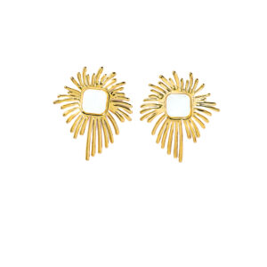 Vintage Pearl Crest Earrings